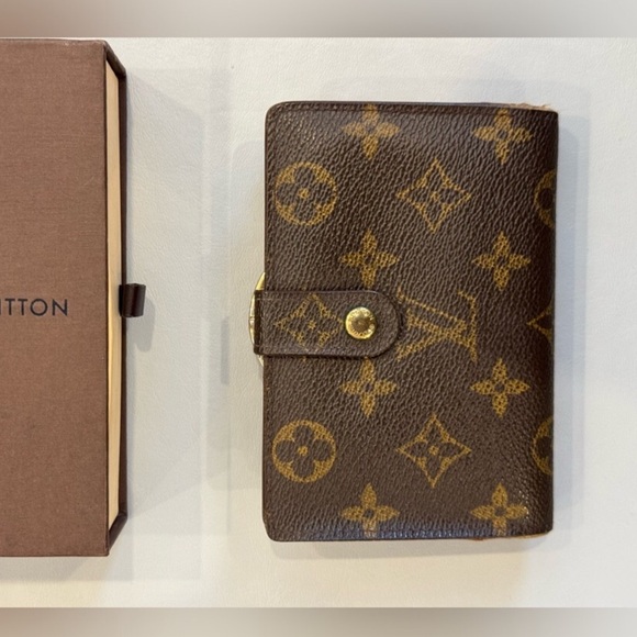 Louis Vuitton Monogram Unisex Viennois Kisslock Wallet with Box Multi HP! - Picture 11 of 16